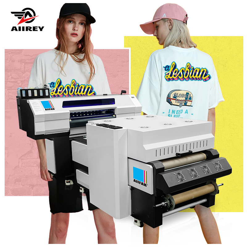 HD-modus DTF Transfer Film Printer 6 Pass 720*1800 Shaking Powder Automatisch poeder retour gratis