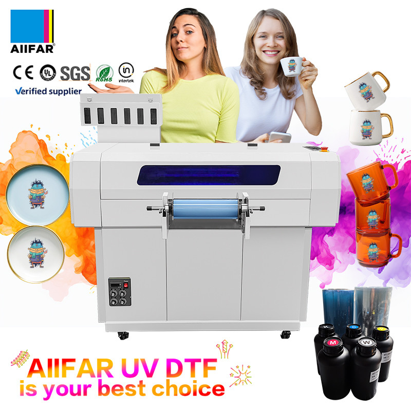 Hoge productiviteit UV DTF printer voor restaurant Refinecolor Roll To Roll technologie