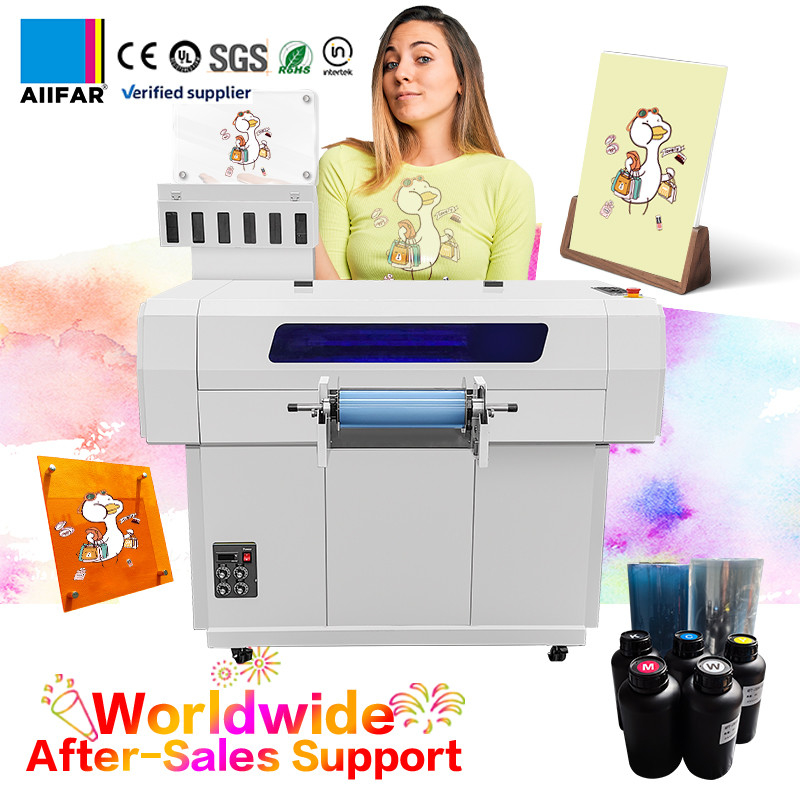 Refinecolor Roll To Roll UV DTF Inkjet Printer voor video-uitgaande inspectie