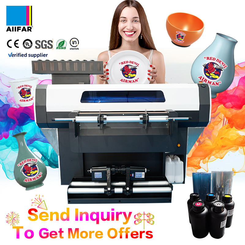 Efficiëntie UV DTF-printer voor de productie van stickers Industriële UV-kristalprinter