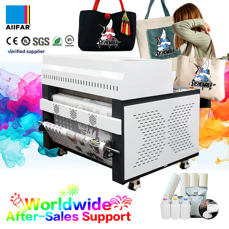 Intelligente all-in-one 300W DTF poedershaker machine met achter / voor 3-fase verwarming
