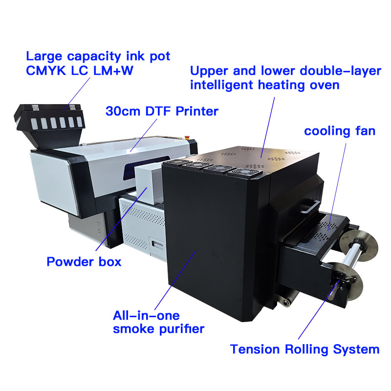 De veelkleurige van de Printer Industry van A3 DTF van de T-shirtinkjet Printer Machine